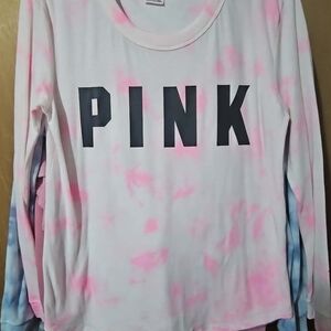 Victoria's Secret Pink Tie-Dye Long Sleeve Tee